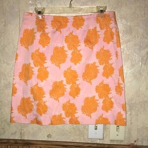 Pink & orange vineyard vines mini skirt